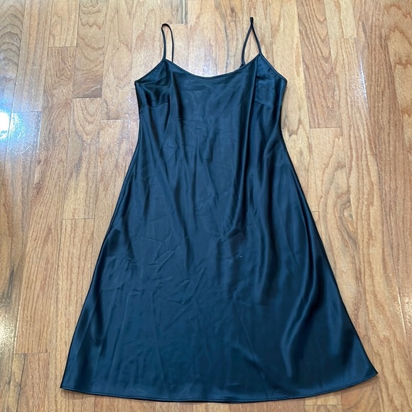 Black Slip Dress Spaghetti Strap Medium/large - Picture 1 of 14